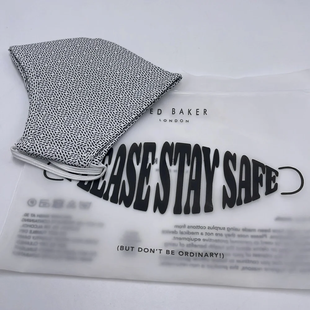 TED BAKER LONDON Reversible Reusable FACE MASK  NWT  OS